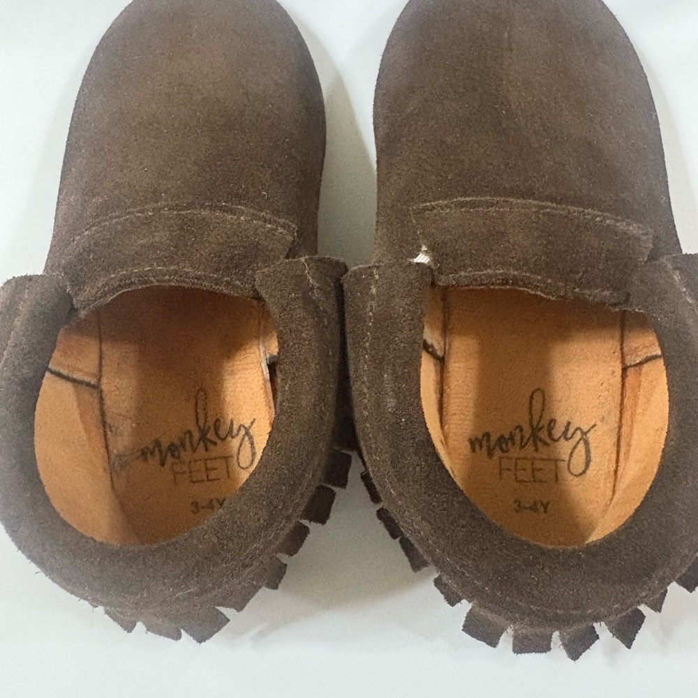 Monkey Feet Brown Moccasins for toddler